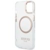 Guess GUHMP14MHTRMD iPhone 14 Plus / 15 Plus 6.7 złoty/gold hard case Metal Outline Magsafe